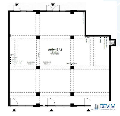 Local commercial - 206 m²