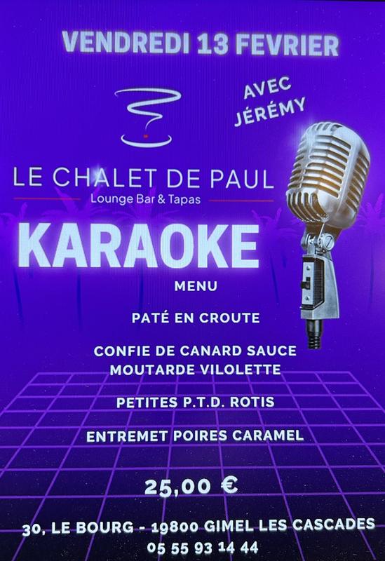 Chalet de Paul : Karaoké