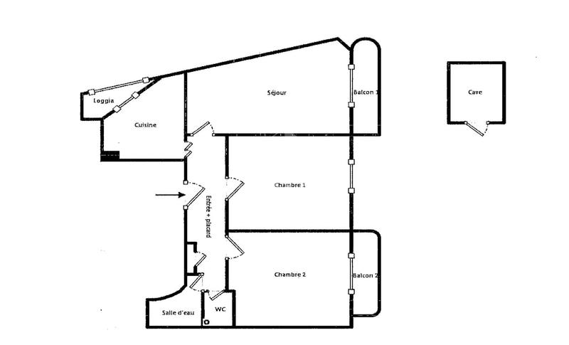 Appartement - 54 m² - 3 pièces