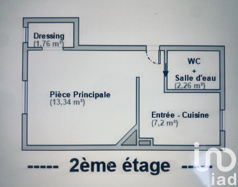 Appartement - 25 m² - 1 pièce