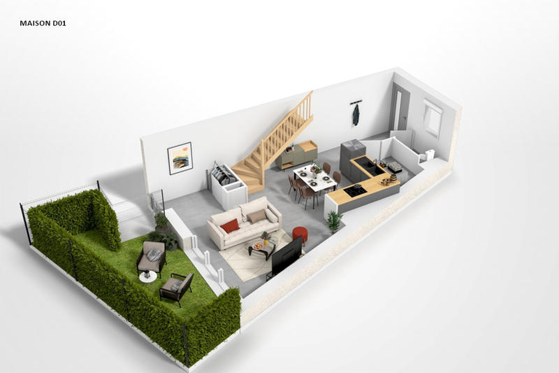 Maison - 72 m² - 4 pièces