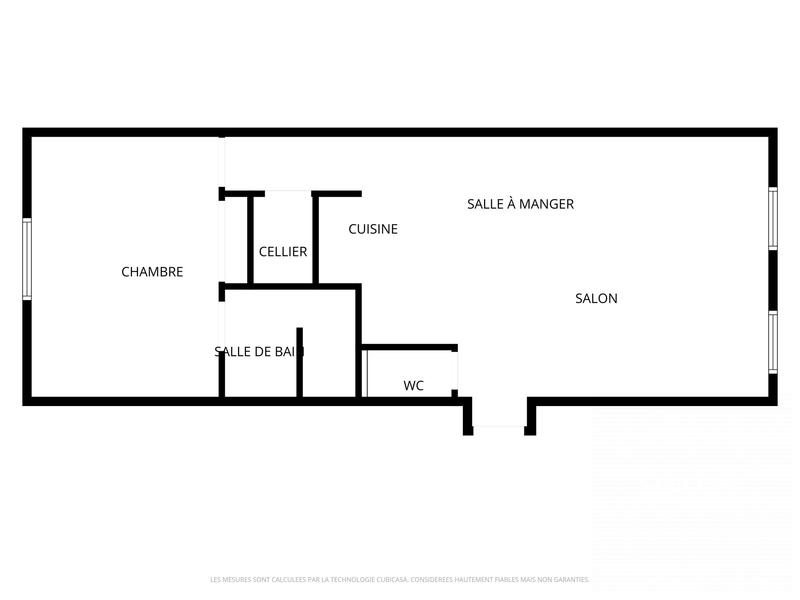 Appartement - 56 m² - 2 pièces