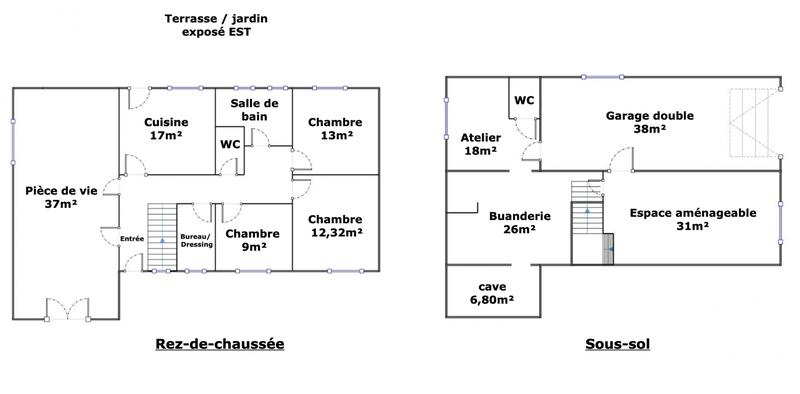 Maison - 109 m² - 5 pièces