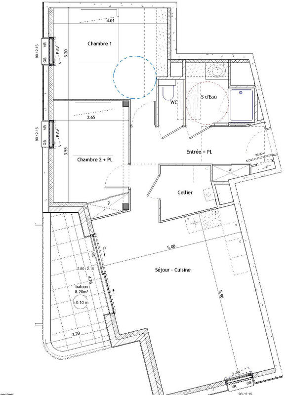 Appartement - 70 m² - 3 pièces