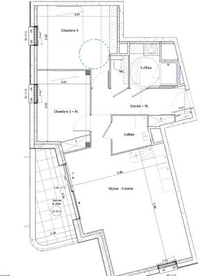 Appartement - 70 m² - 3 pièces