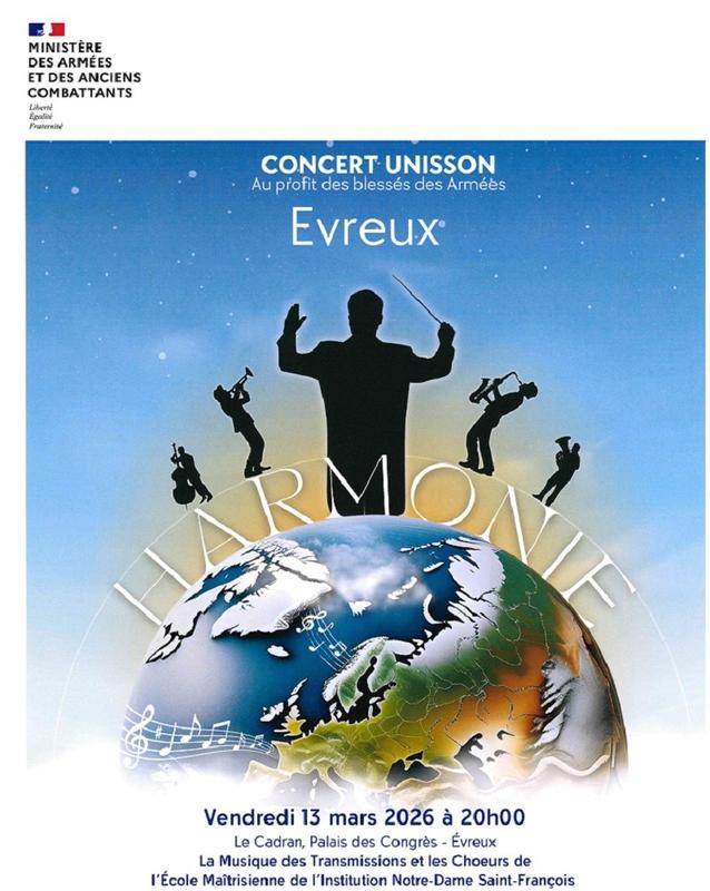 Concert Unisson au profit des blessès des armées