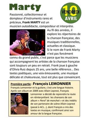 Concert Marty > Agneaux Culture Loisirs