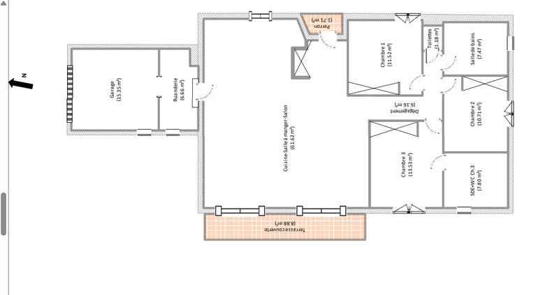 Maison - 119 m² - 4 pièces