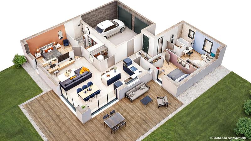 Maison - 97 m² - 5 pièces