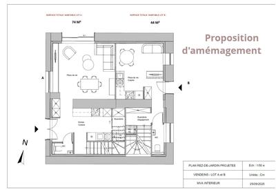 Duplex - 44 m² - 2 pièces
