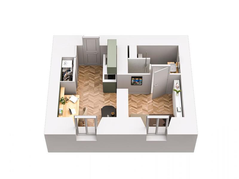 Appartement - 15 à 30 m² - 1 pièce