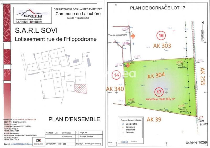 Terrain constructible - 523 m²
