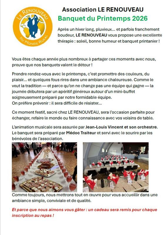 Banquet dansant du printemps