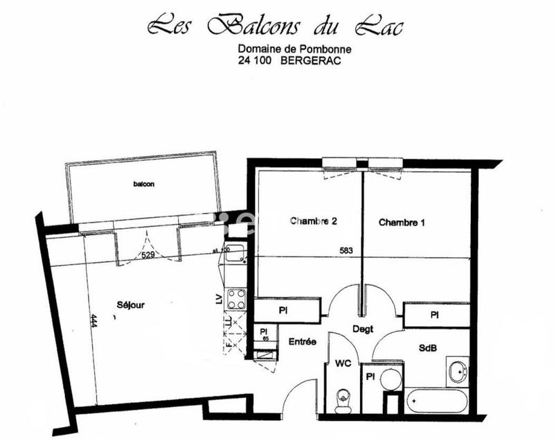 Appartement - 55 m² - 3 pièces