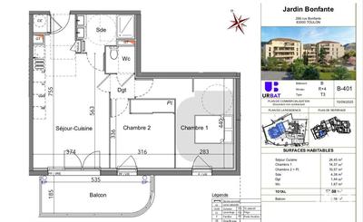 Appartement - 57 m² - 3 pièces