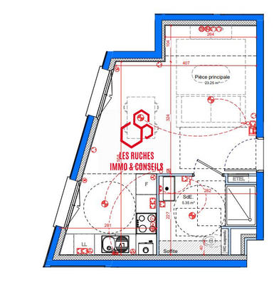 Appartement - 29 m² - 1 pièce