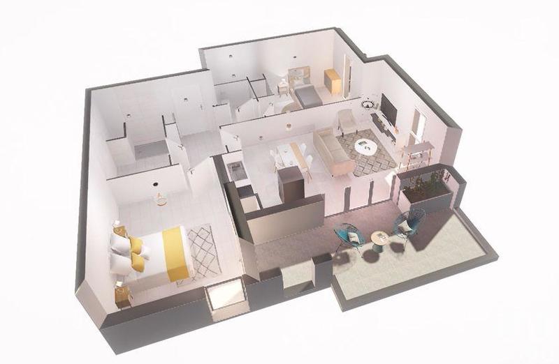 Appartement - 62 m² - 3 pièces