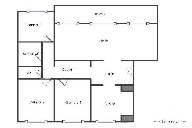 Appartement - 108 m² - 5 pièces