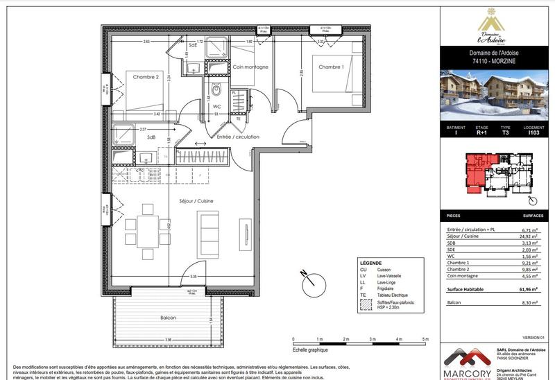 Appartement - 62 m² - 4 pièces