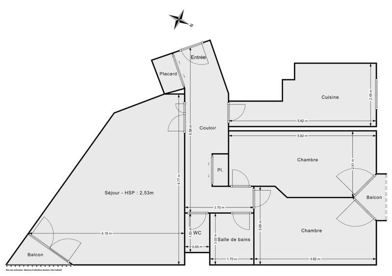 Appartement - 83 m² - 3 pièces