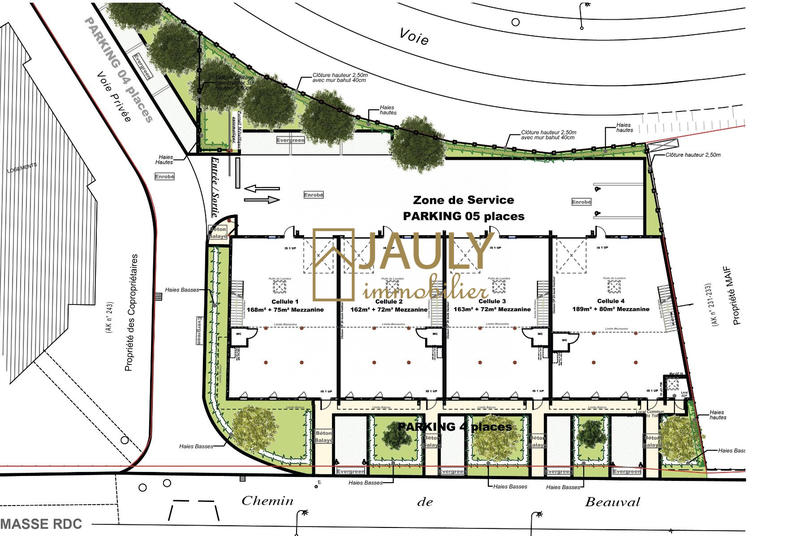 Terrain commercial - 2 101 m²