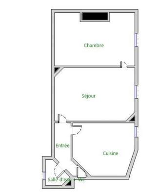 Appartement - 35 m² - 2 pièces