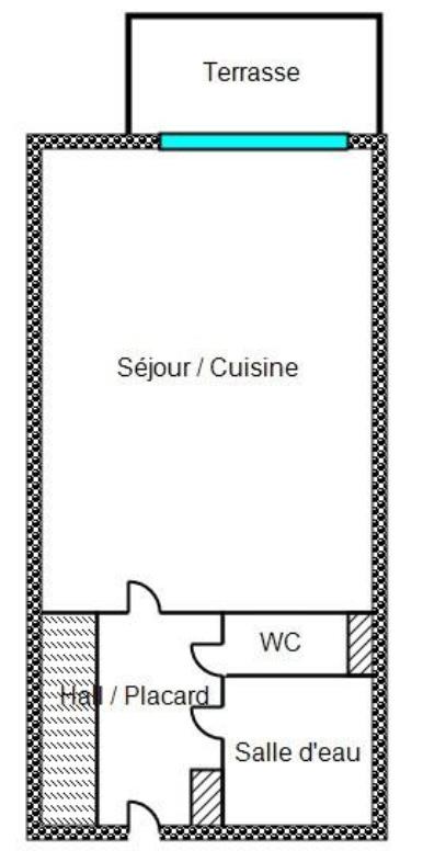 Appartement - 23 m² - 1 pièce