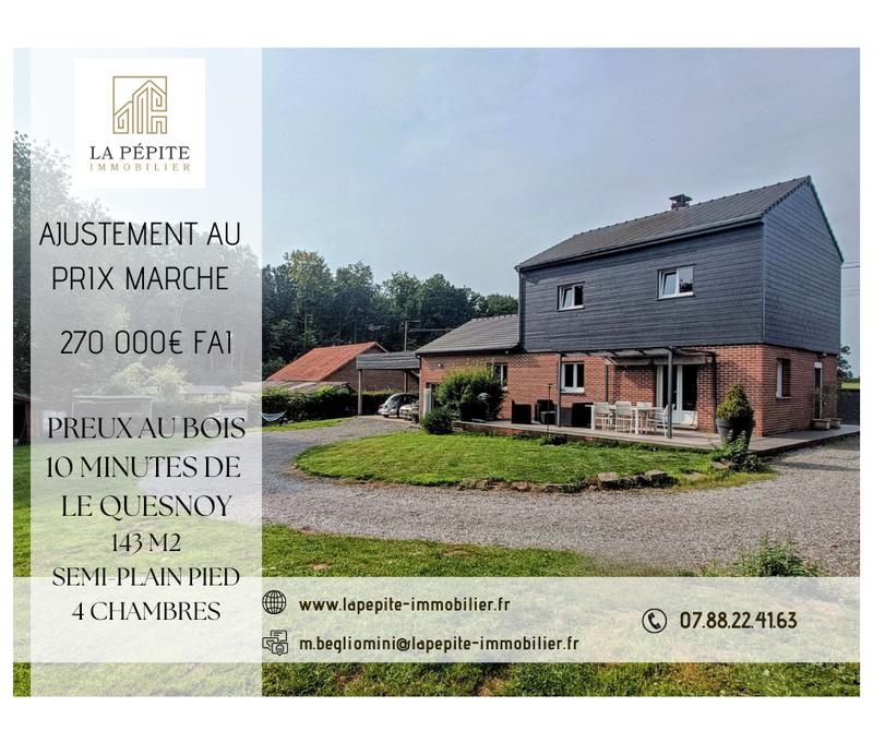 Maison - 143 m² - 5 pièces