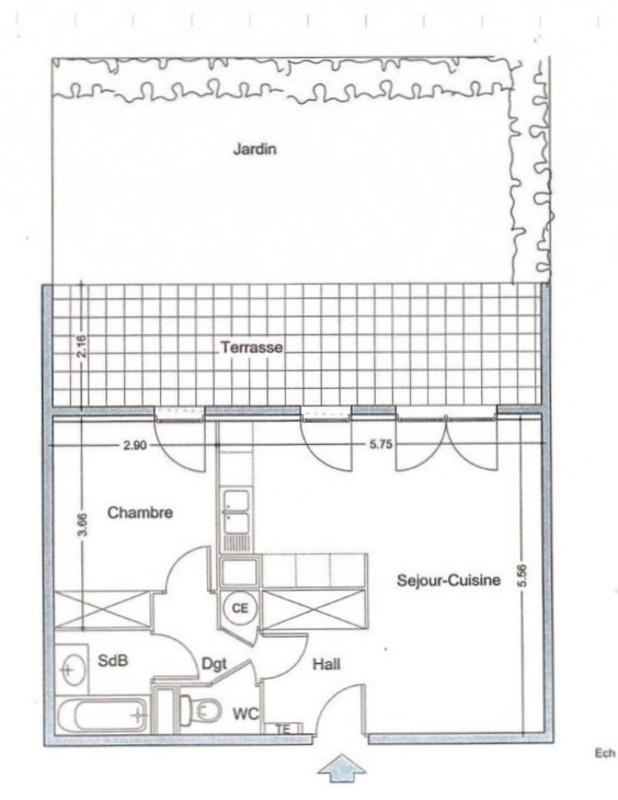 Appartement - 48 m² - 2 pièces