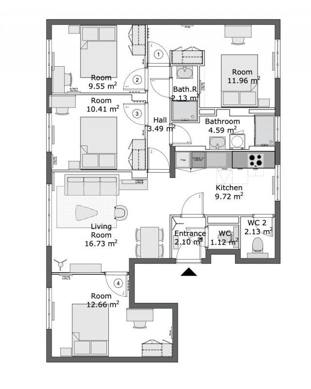 Appartement - 88 m²