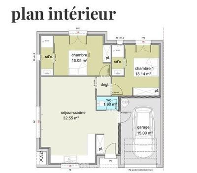 Villa - 62 m² - 3 pièces