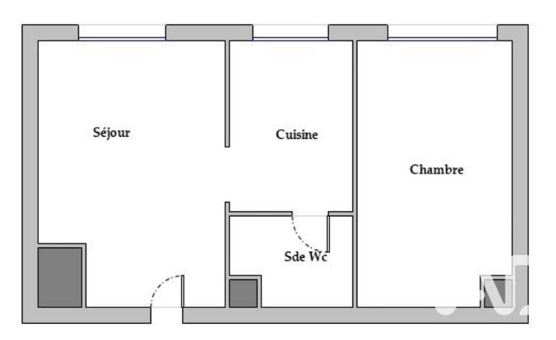 Appartement - 34 m² - 2 pièces