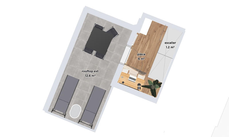 Appartement - 36 m² - 2 pièces