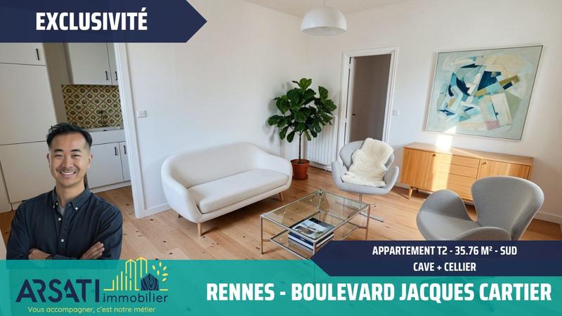 Appartement - 36 m² - 2 pièces