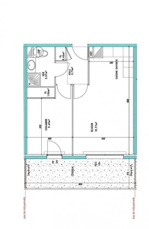 Appartement - 38 m² - 2 pièces