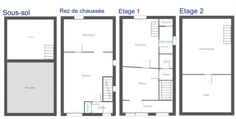Maison - 67 m² - 3 pièces