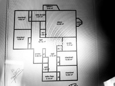 Appartement - 113 m² - 5 pièces