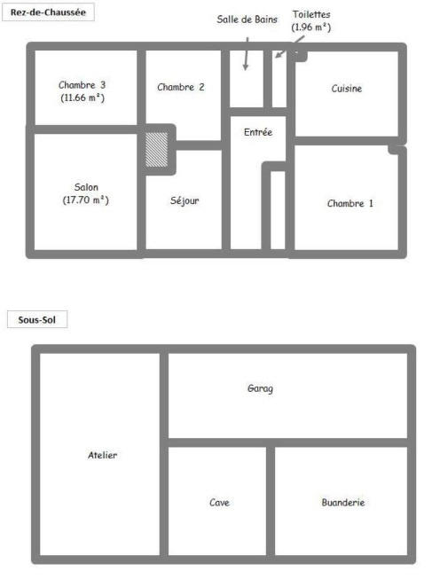 Maison - 95 m² - 5 pièces