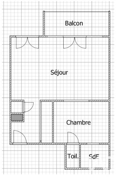 Appartement - 37 m² - 1 pièce