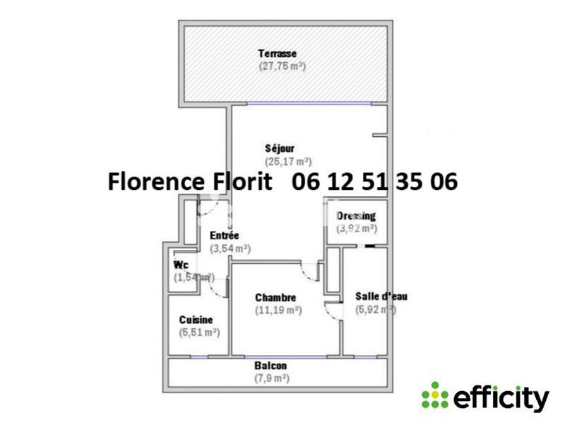 Appartement - 57 m² - 2 pièces