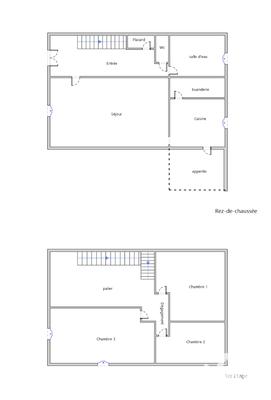 Maison de village - 126 m² - 4 pièces