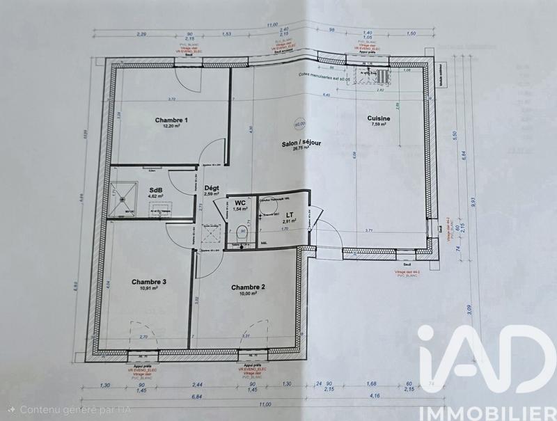 Maison - 79 m² - 4 pièces