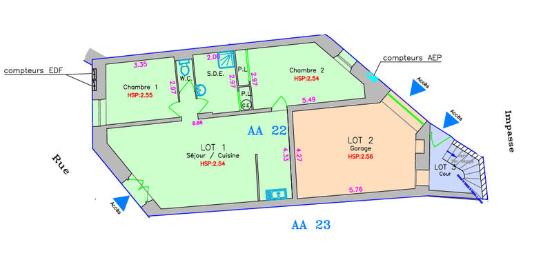 Appartement - 91 m² - 3 pièces