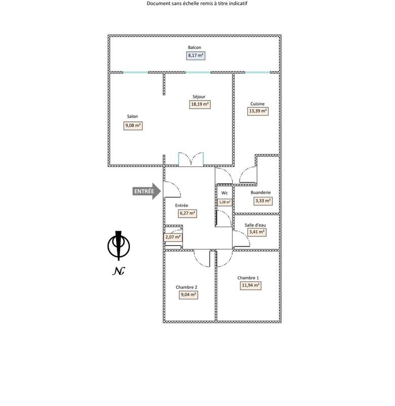 Appartement - 78 m² - 3 pièces