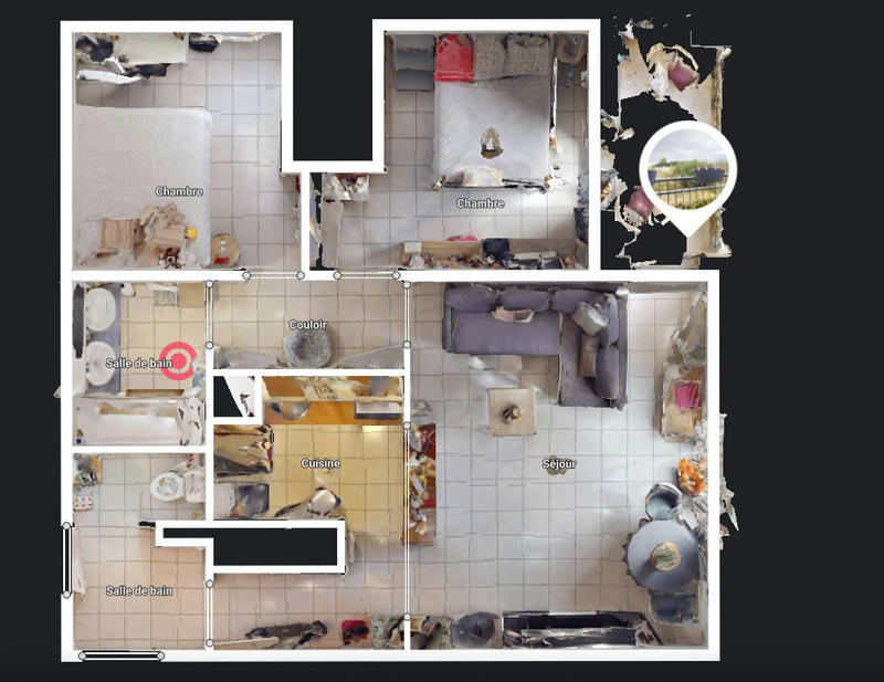 Appartement - 57 m² - 3 pièces