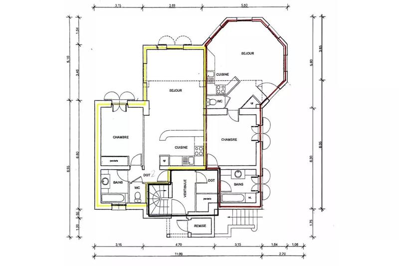 Maison - 180 m² - 7 pièces