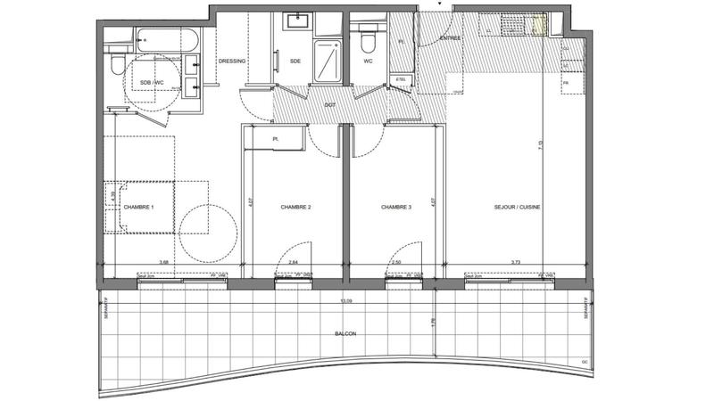 Appartement - 85 m² - 4 pièces