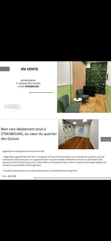 Appartement - 120 m² - 5 pièces