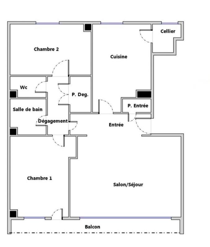 Appartement - 69 m² - 3 pièces