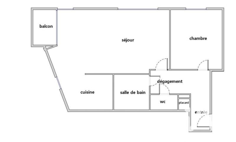 Appartement - 47 m² - 2 pièces